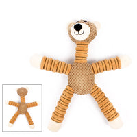 HKM-9191229 Squeaky Plush Dog Toy for Small to Large Dogs - Funny Chew Elephant, Pig, Bear