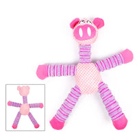 HKM-9191229 Squeaky Plush Dog Toy for Small to Large Dogs - Funny Chew Elephant, Pig, Bear