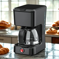HKM-919187 Coffee Maker for 4 to 6 Cups with Clear Water Level Indicator and Ground Coffee Compatibility