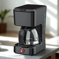 HKM-919187 Coffee Maker for 4 to 6 Cups with Clear Water Level Indicator and Ground Coffee Compatibility