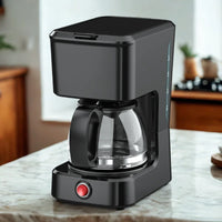 HKM-919187 Coffee Maker for 4 to 6 Cups with Clear Water Level Indicator and Ground Coffee Compatibility