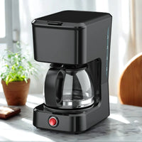 HKM-919187 Coffee Maker for 4 to 6 Cups with Clear Water Level Indicator and Ground Coffee Compatibility
