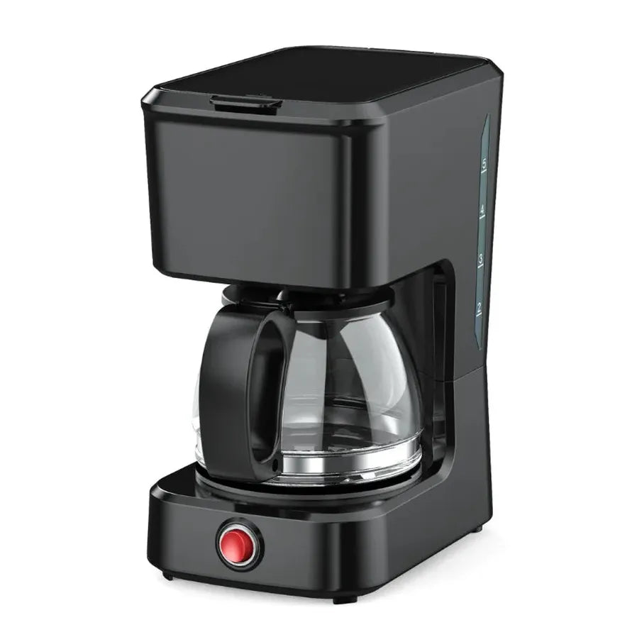 HKM-919187 Coffee Maker for 4 to 6 Cups with Clear Water Level Indicator and Ground Coffee Compatibility