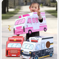 HKM-919187 Wearable 3D Cardboard Vehicle Model for Kids - DIY Handmade Cosplay Toy