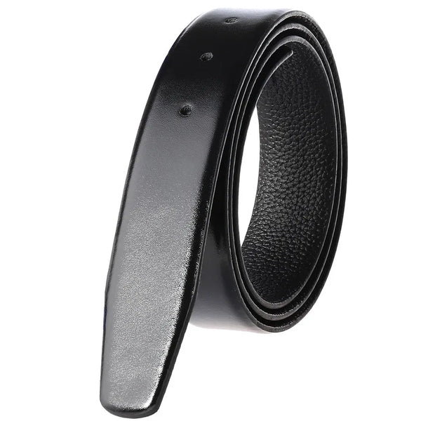 HKM-919315 Men's Black Denim Pattern Pin Buckle Perforated Belt Model LY34-391