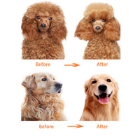 HKM-9194813 2-in-1 Pet Grooming Comb for Dogs and Cats with Short and Long Teeth - Dematting Tool for Long Hair