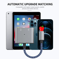 HKM-919507 2-in-1 Lightning Audio Adapter with Charging for iPhone - Headphone Jack Splitter