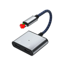 HKM-919507 2-in-1 Lightning Audio Adapter with Charging for iPhone - Headphone Jack Splitter