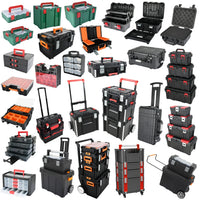 HKM-919635 4-Part Portable Rolling Tool Box with Wheels and Organizers for Easy Storage Solutions
