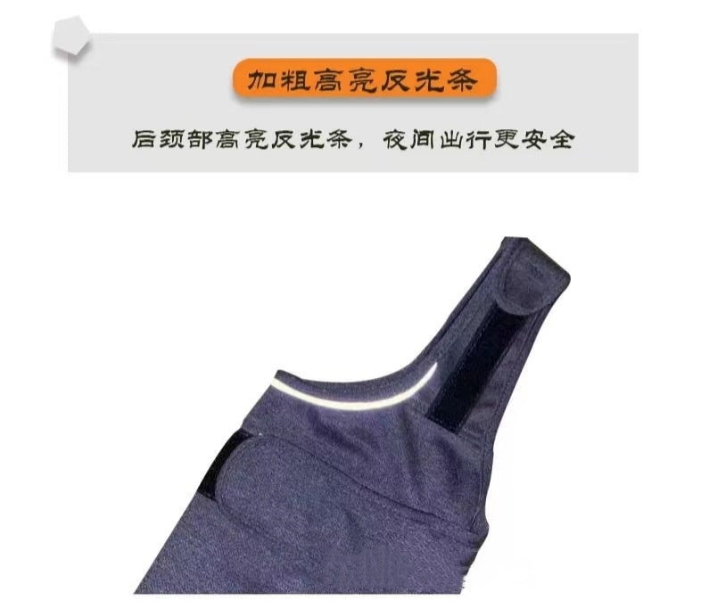 HKM-9196989 Cozy Dog Anxiety Jacket - Warm Vest in Heather Gray for All Sizes
