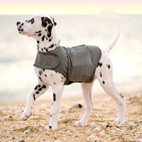 HKM-9196989 Cozy Dog Anxiety Jacket - Warm Vest in Heather Gray for All Sizes
