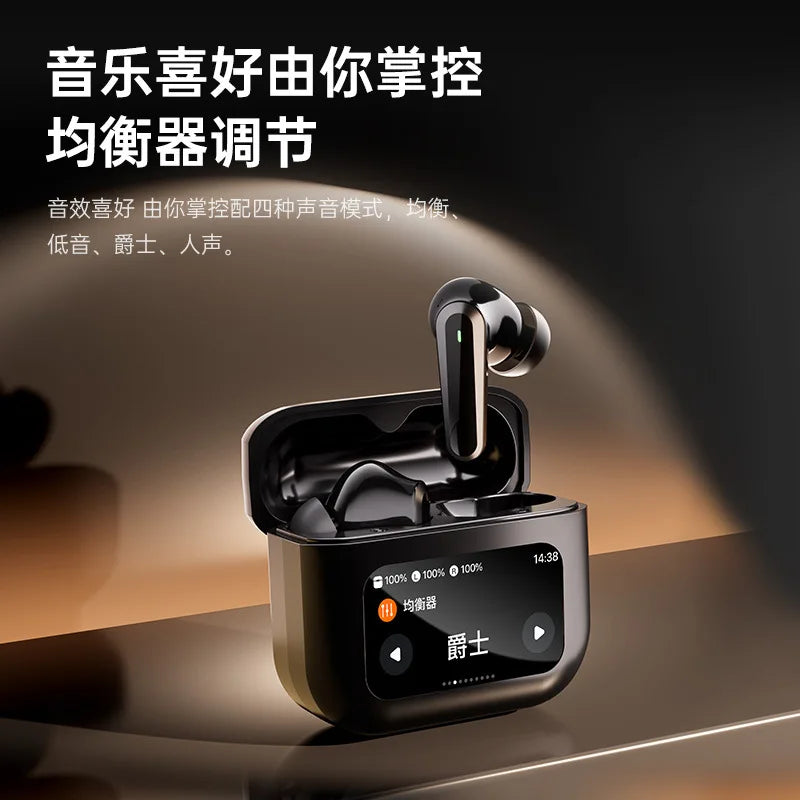 HKM-919763 Q30 Smart In-Ear Headset with LCD Screen, Binaural Noise Reduction, and Long Battery Life