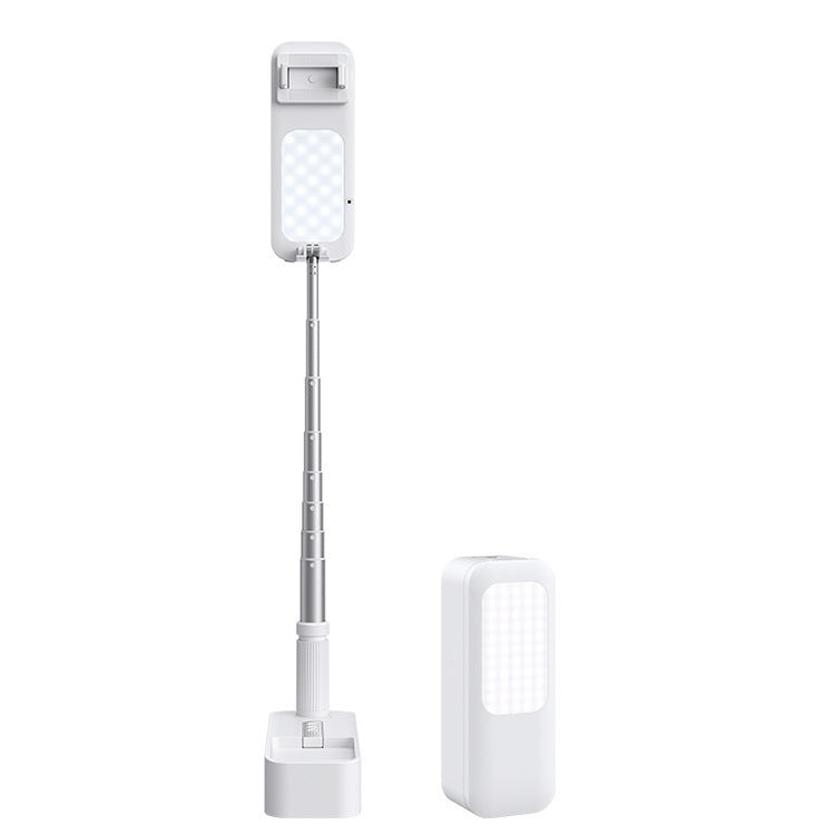 HKM-919827 Retractable Wireless Fill Light with Charging Base for Mobile Devices