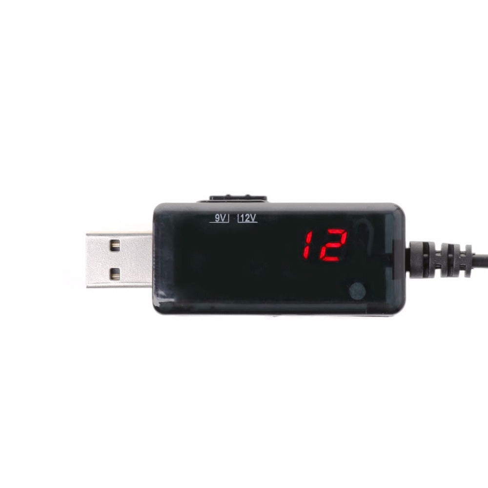 HKM-919827 USB DC Boost Converter for 5V to 9V/12V Power Supply, Portable Step-Up for WiFi Routers