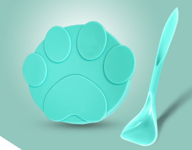 HKM-9198781 Universal Silicone Lid for Dog Canned Food - Fresh-Keeping Sealing Solution with Spoon Options