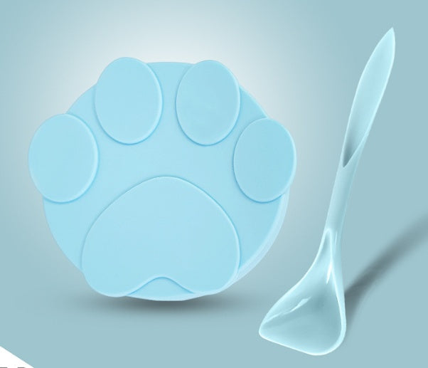 HKM-9198781 Universal Silicone Lid for Dog Canned Food - Fresh-Keeping Sealing Solution with Spoon Options