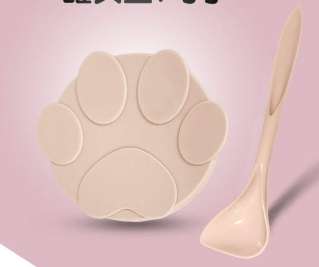 HKM-9198781 Universal Silicone Lid for Dog Canned Food - Fresh-Keeping Sealing Solution with Spoon Options
