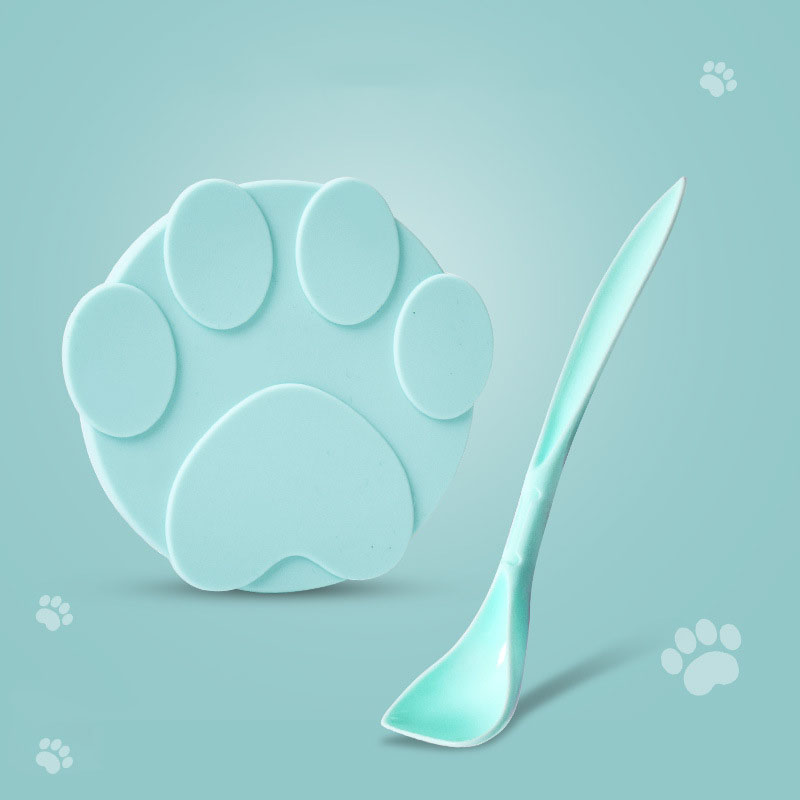 HKM-9198781 Universal Silicone Lid for Dog Canned Food - Fresh-Keeping Sealing Solution with Spoon Options