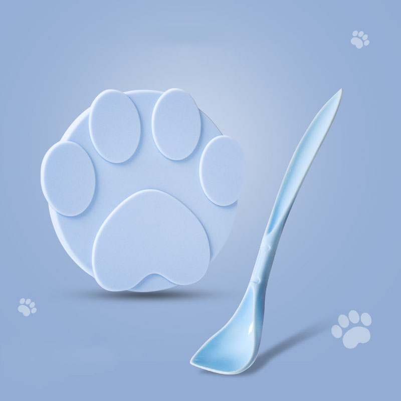 HKM-9198781 Universal Silicone Lid for Dog Canned Food - Fresh-Keeping Sealing Solution with Spoon Options
