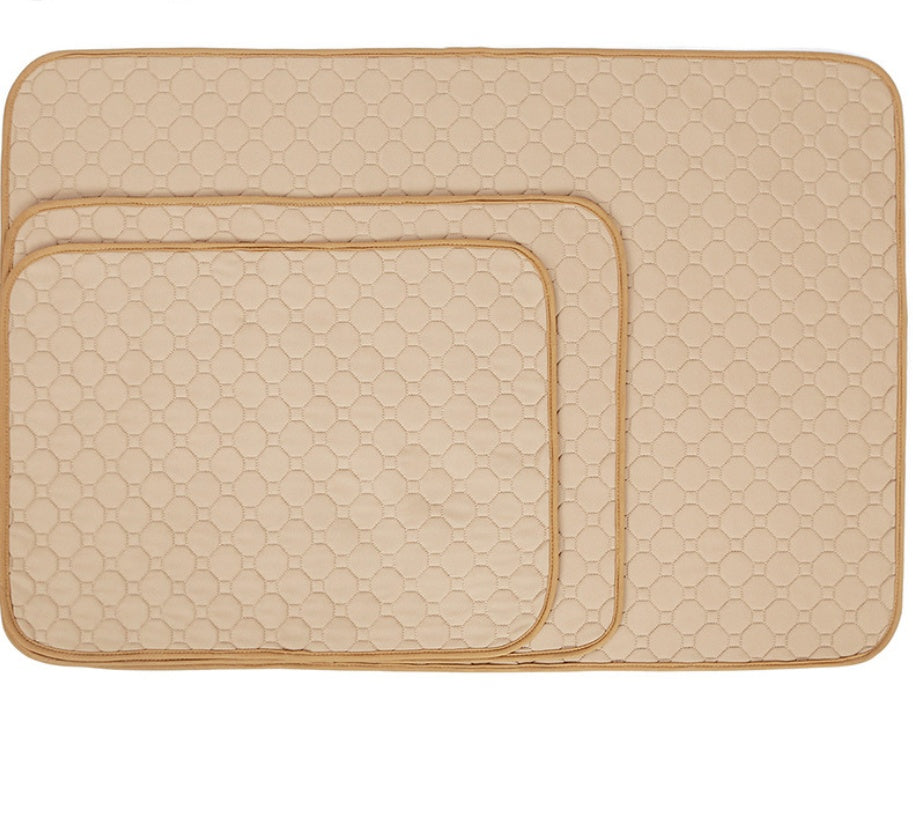 HKM-9199165 Absorbent Dog Urine Pad with Non-Slip Waterproof Bottom - Machine Washable, Eco-Friendly Cotton, Multiple Sizes Available