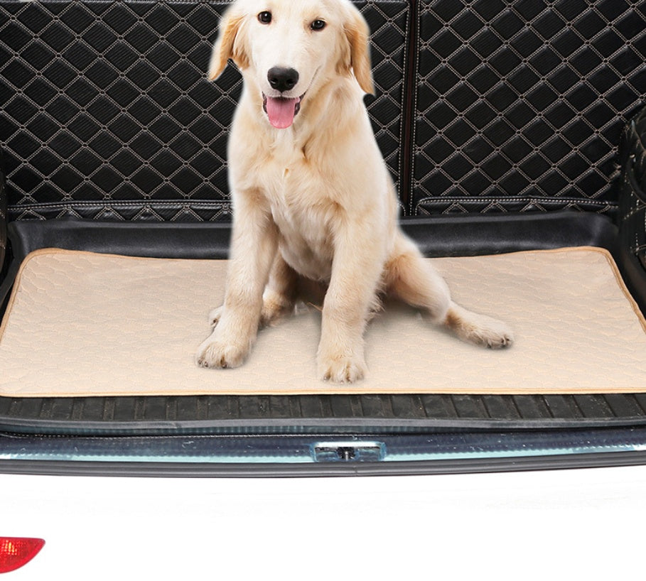 HKM-9199165 Absorbent Dog Urine Pad with Non-Slip Waterproof Bottom - Machine Washable, Eco-Friendly Cotton, Multiple Sizes Available