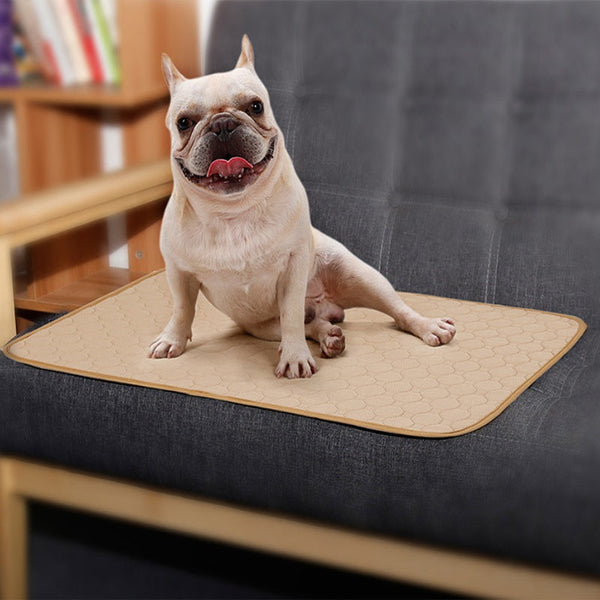 HKM-9199165 Absorbent Dog Urine Pad with Non-Slip Waterproof Bottom - Machine Washable, Eco-Friendly Cotton, Multiple Sizes Available