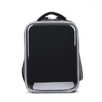 HKM-9199549 Portable Transparent Cat and Dog Backpack - Large Capacity, Breathable Design, PVC Material, Available in Black, Gray, Blue, Pink