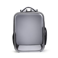 HKM-9199549 Portable Transparent Cat and Dog Backpack - Large Capacity, Breathable Design, PVC Material, Available in Black, Gray, Blue, Pink