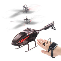 HKM-920019 Remote-Controlled Mini Helicopter with Gesture Control for Outdoor Use - Ages 8 and Up