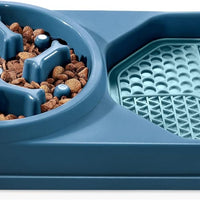 HKM-9200573 Interactive Slow Feeder Dog Bowl for Healthy Eating, Anti-Gulping Design to Prevent Choking and Bloat