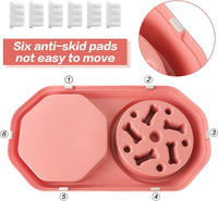 HKM-9200573 Interactive Slow Feeder Dog Bowl for Healthy Eating, Anti-Gulping Design to Prevent Choking and Bloat