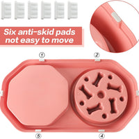 HKM-9200573 Interactive Slow Feeder Dog Bowl for Healthy Eating, Anti-Gulping Design to Prevent Choking and Bloat