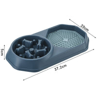 HKM-9200573 Interactive Slow Feeder Dog Bowl for Healthy Eating, Anti-Gulping Design to Prevent Choking and Bloat