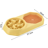 HKM-9200573 Interactive Slow Feeder Dog Bowl for Healthy Eating, Anti-Gulping Design to Prevent Choking and Bloat