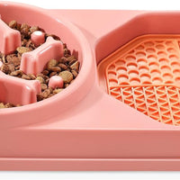 HKM-9200573 Interactive Slow Feeder Dog Bowl for Healthy Eating, Anti-Gulping Design to Prevent Choking and Bloat