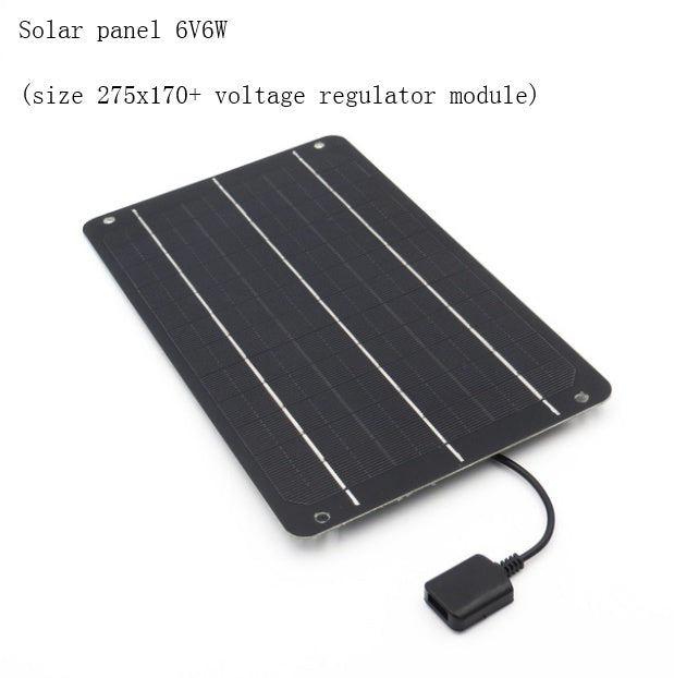 HKM-920147 Solar Panel Fan with Mobile Phone Charging Capability - 6V Options Available