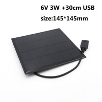 HKM-920147 Solar Panel Fan with Mobile Phone Charging Capability - 6V Options Available