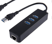 HKM-920275 USB 3.0 Gigabit Ethernet Hub with LED Indicators, Model xjx-qz3.0u, 10/100/1000 Mbps Transmission Rate