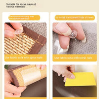 HKM-9203261 Wear-Resistant Cat Scratch Board for Sofa Protection with Fixing Nails and Adhesive Tape