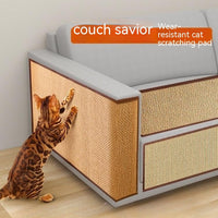 HKM-9203261 Wear-Resistant Cat Scratch Board for Sofa Protection with Fixing Nails and Adhesive Tape