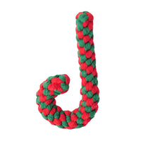 HKM-9203901 Cotton Rope Knot Toy for Dogs and Cats - Christmas Tree Design, Durable and Safe for Chewing