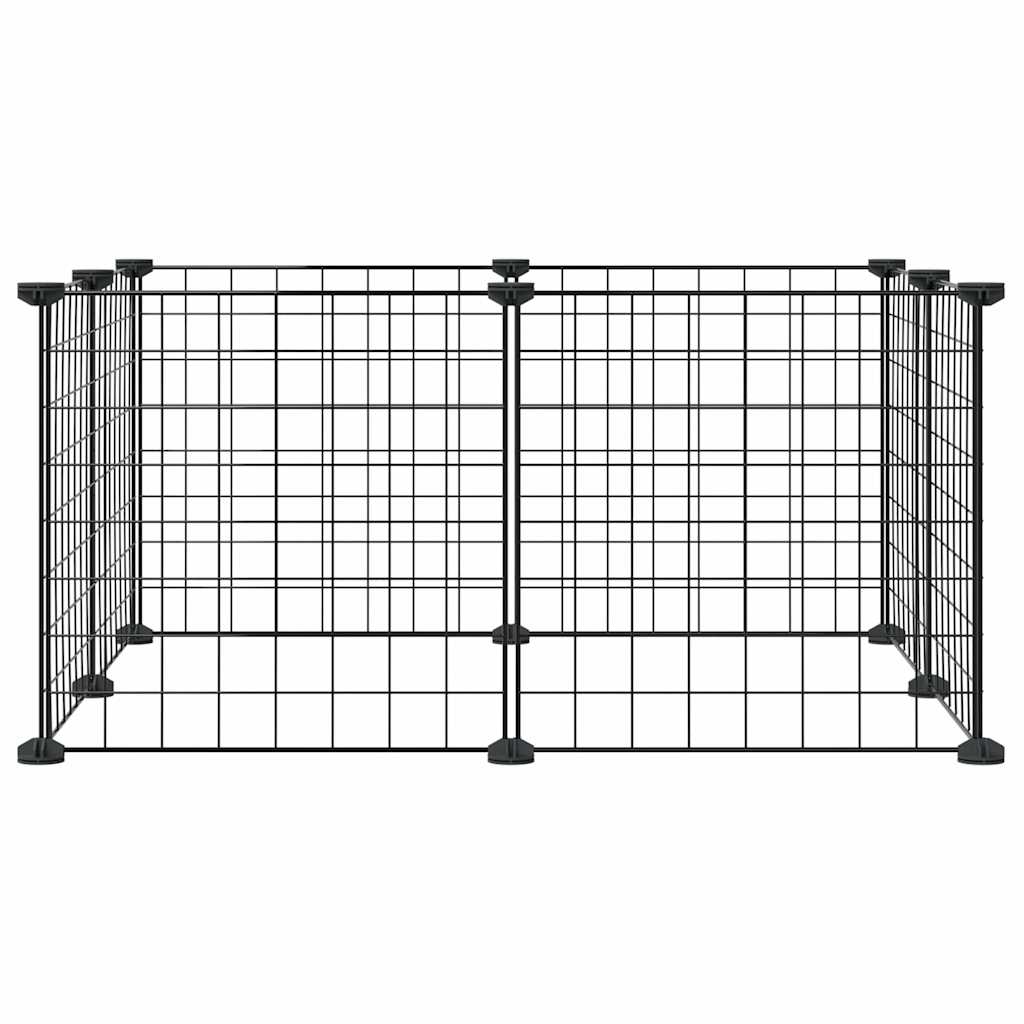 HKM-9204669 8-Panel and 12-Panel Powder-Coated Steel Pet Cage with Door for Training and Play