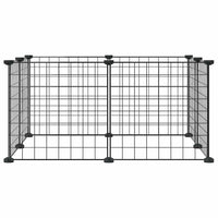 HKM-9204669 8-Panel and 12-Panel Powder-Coated Steel Pet Cage with Door for Training and Play