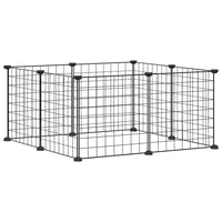 HKM-9204669 8-Panel and 12-Panel Powder-Coated Steel Pet Cage with Door for Training and Play