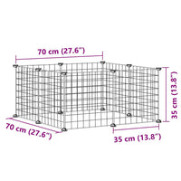 HKM-9204669 8-Panel and 12-Panel Powder-Coated Steel Pet Cage with Door for Training and Play