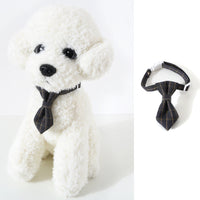 HKM-9205053 Adjustable British Style Plaid Bow Tie and Tie Collar Accessories for Pets