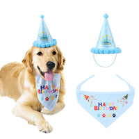 HKM-9207229 Dog Birthday Party Hat - Fun Cloth Hat with Paper Crown for Pets