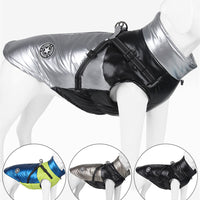 HKM-9207485 Windproof and Warm Reflective Webbing Cotton Coat for Big Dogs