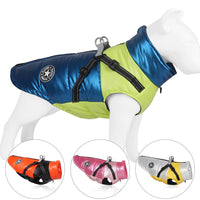 HKM-9207485 Windproof and Warm Reflective Webbing Cotton Coat for Big Dogs