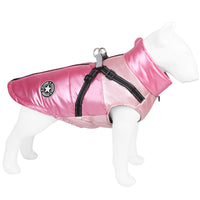 HKM-9207485 Windproof and Warm Reflective Webbing Cotton Coat for Big Dogs
